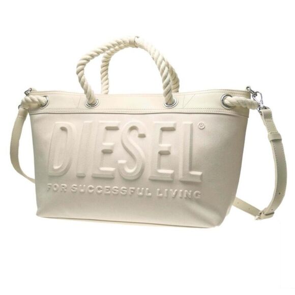 Diesel Handbags - NEW DIESEL Rope Logo-Embossed Tote Bag